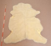 Lambskin for decoration, white