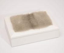 Jewellery box decorated with mink fur