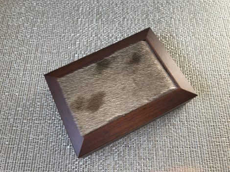 Jewellery box decorated with seal fur